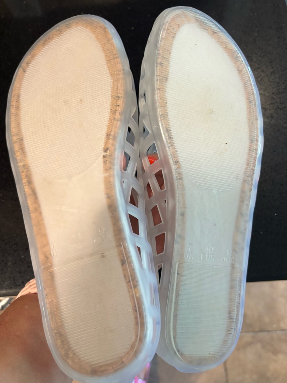 Project Cloud White Lattice Jelly Flats - Picture 5 of 8